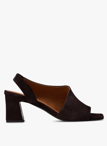Flat leather mules BILLI BI Brown